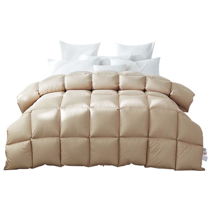 梦洁美颂 梦洁(MENDALE)家纺羽绒被白鹅绒被子冬天双人加厚保暖被褥 白鹅绒厚被-臻暖