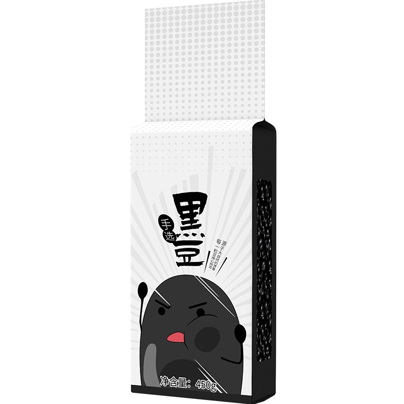 品冠膳食 五谷杂粮东北黑豆450克粗粮可打豆浆真空包装