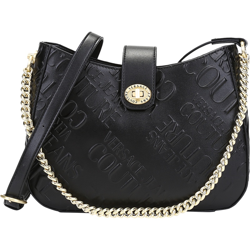 范思哲 VERSACE JEANS 女士聚氨酯手提单肩斜挎包腋下包 71VA4BM5 ZS075