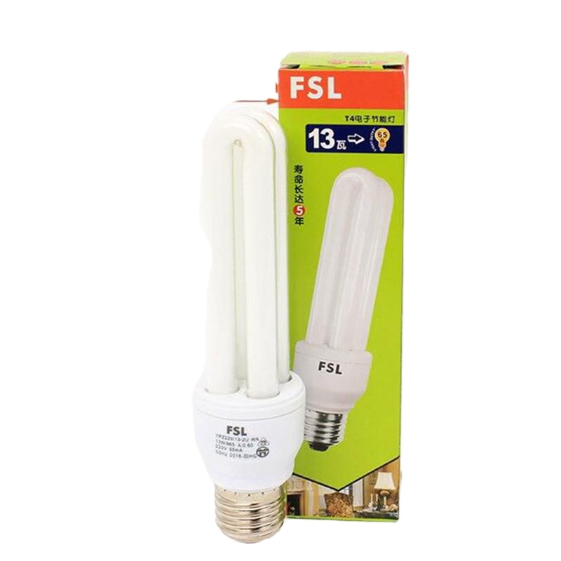 歌派 节能灯泡螺口e27家用超亮日光灯2U-13W-E27 佛山照明