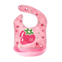 百爱 硅胶婴儿宝宝围兜 防水立体饭兜 免洗防漏口水兜