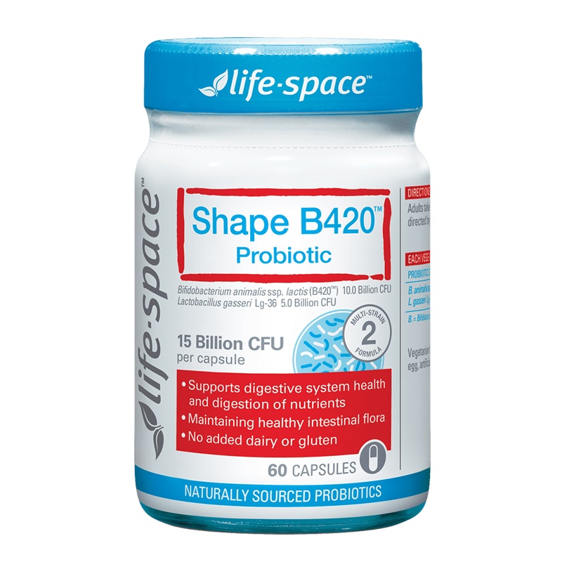 [补充益生菌,改善易胖体质]life space 生命领域 塑身B420益生菌胶囊 60粒/瓶 澳洲进口