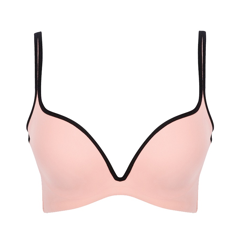 古今爱她 深V聚拢文胸上薄下厚光面少女内衣 0HT816