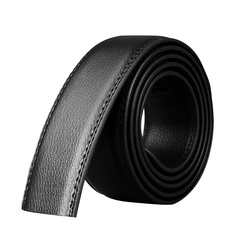 【顺丰配送】青年牛皮男士皮带男式皮带牛皮皮带条男士裤带男式裤带牛皮男士裤腰带牛皮无扣皮带PD160330H黑色
