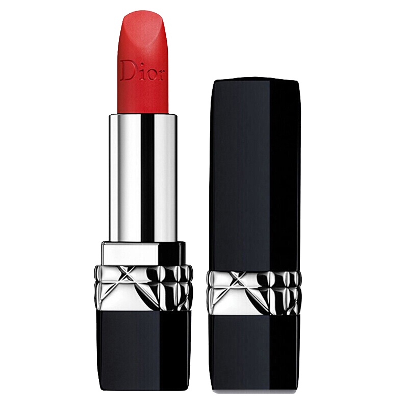 Dior 迪奥 烈艳蓝金口红女士唇膏999两支装(滋润+哑光) 情人节告白礼物