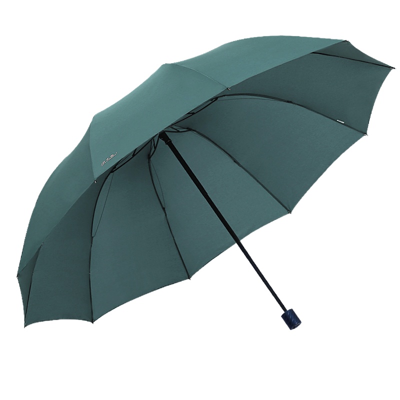 天堂伞超大雨伞男女3人三人双人加大加固学生特大号三折叠晴雨伞 军绿2-3人伞直径130cm