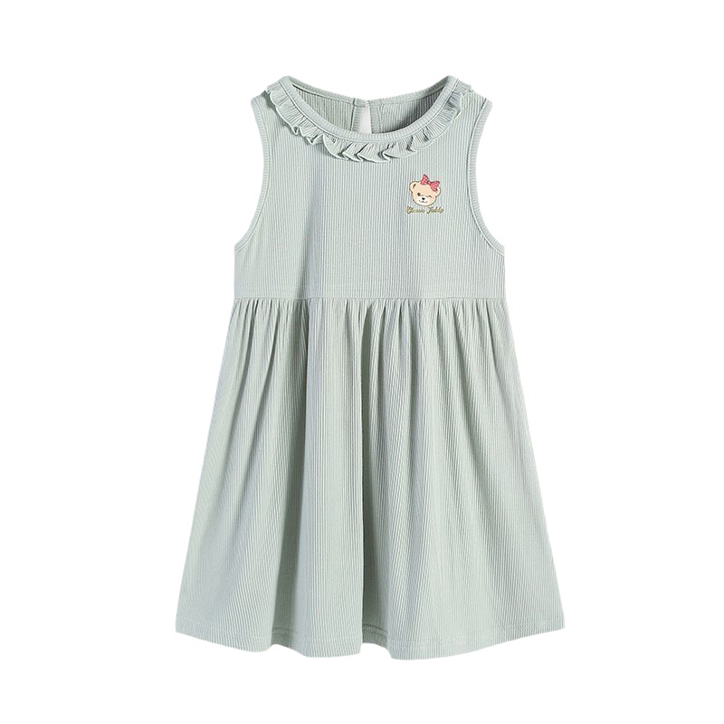 精典泰迪女童连衣裙2021夏季新款儿童背心裙子公主裙