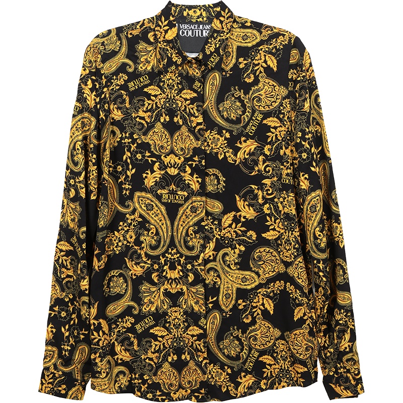 VERSACE JEANS COUTURE 范思哲 女士 粘胶纤维长袖衬衫 B0HZA614 S0813