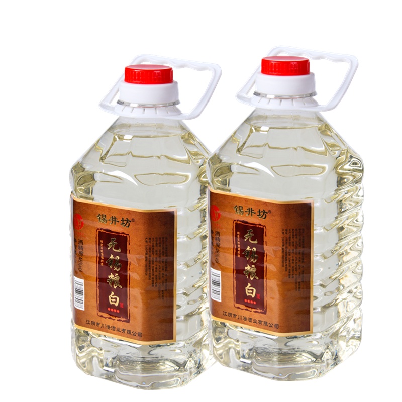 二桶 锡井坊无锡白酒无锡粮白浓香粮食绵柔风味桶装白酒2.2L*2