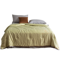 苏宁宜品 春夏纯色山茶花莫代尔天丝可水洗夏凉被-山茶花夏被