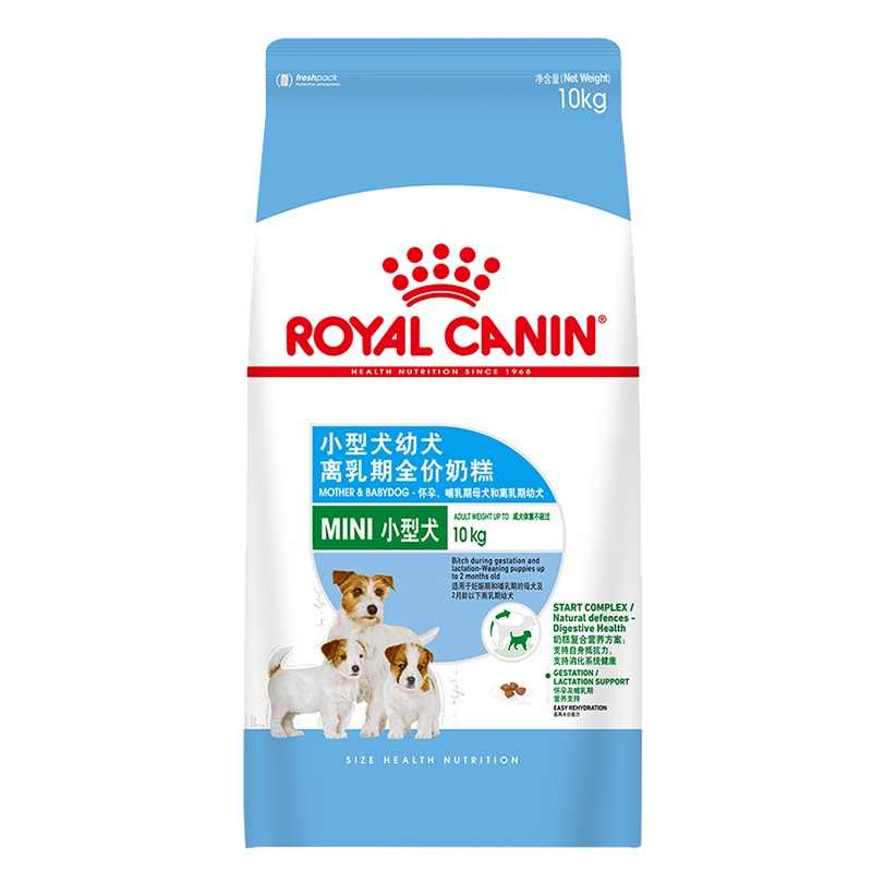 皇家(royal canin) 狗粮 小型犬奶糕 幼犬狗粮 MIS30 10kg
