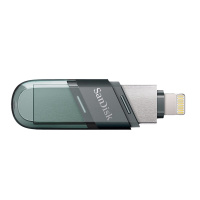 闪迪(SanDisk) 64GB Lightning USB3.0 苹果U盘 iXpand欣享豆蔻 黑色 读速90MB