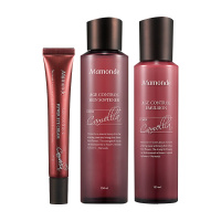 梦妆(Mamonde)山茶凝时套装(水150ml+乳125ml+眼霜25ml)水乳护肤品 抗初老套装