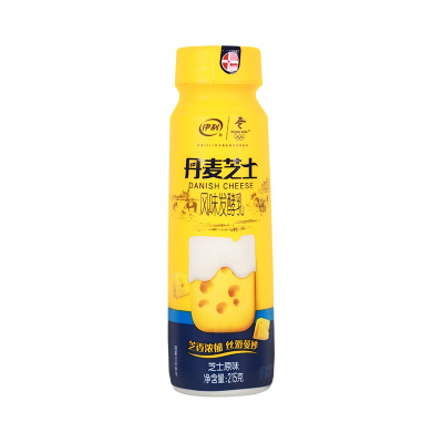 伊利丹麦芝士酸奶215g*10瓶装芝士原味风味发酵乳早餐奶低温酸牛奶整箱