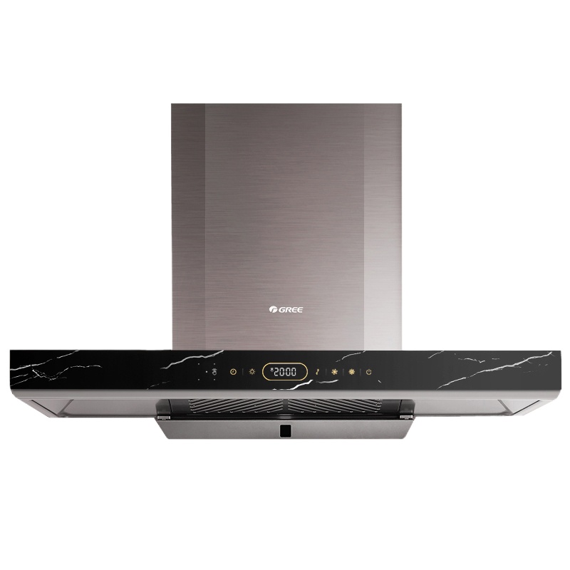 格力(GREE)油烟机 CXW-260-T6SX67 抽吸油烟机20立方米挥手智控大吸力家用厨房欧式顶吸排烟深空紫灰