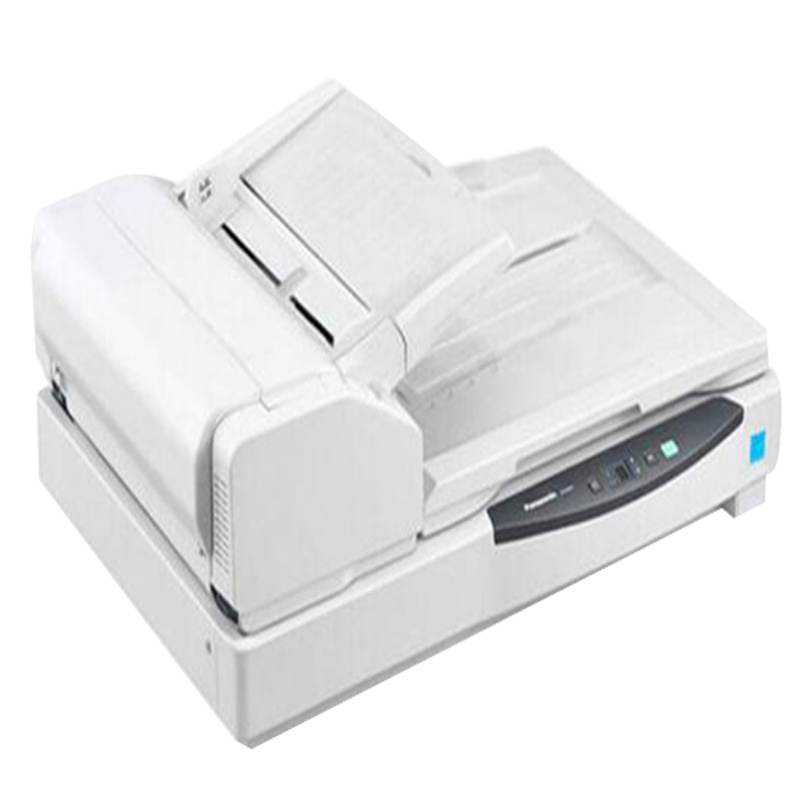 松下(panasonic) KV-S7097 A3高速文档彩色双面扫描 平板+ 馈纸式双平台扫描仪 白色