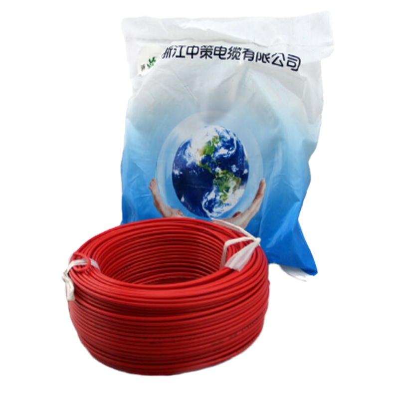 浙江中策电线电缆阻燃1*2.4平方国标铜芯单股家用照明插座家装电线 100米/卷