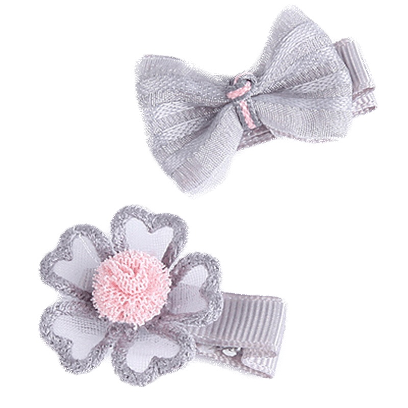 milky friends十件套儿童发卡夹子公主可爱发夹蝴蝶结发圈头绳女宝宝头饰女童发饰套装(AMJSPJ004)