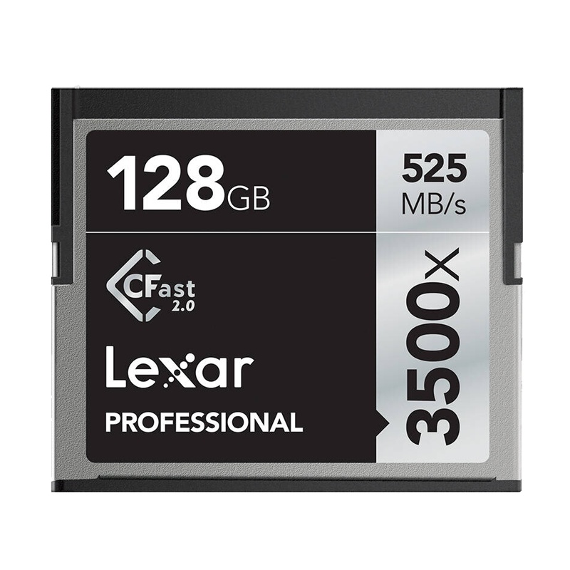 雷克沙(Lexar)128GB CFast 2.0卡3500X读525MB/s写445MB/s单反相机内存卡摄像机存储卡