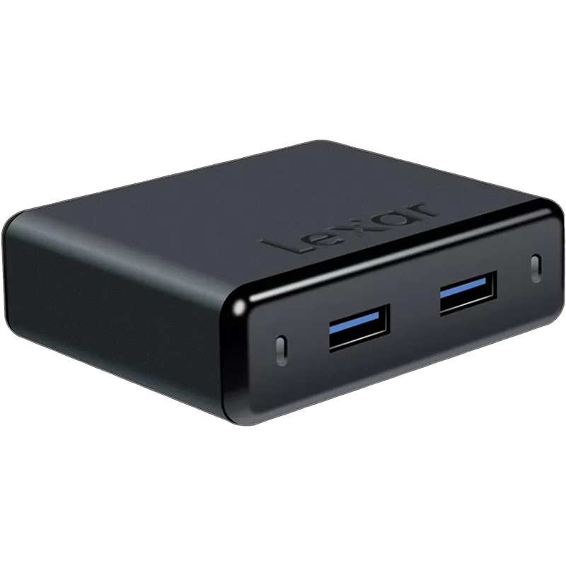 雷克沙(Lexar)双端口USB集线器USB 3.0高速传输