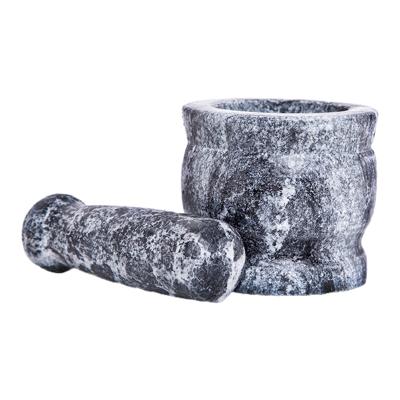 青石舂大号蒜臼子家用捣蒜器石臼捣碎小号手动捣碎罐擂钵石窝蒜缸 敬平 小号不抛光款3人使用碎物器研磨碗(碎物器)