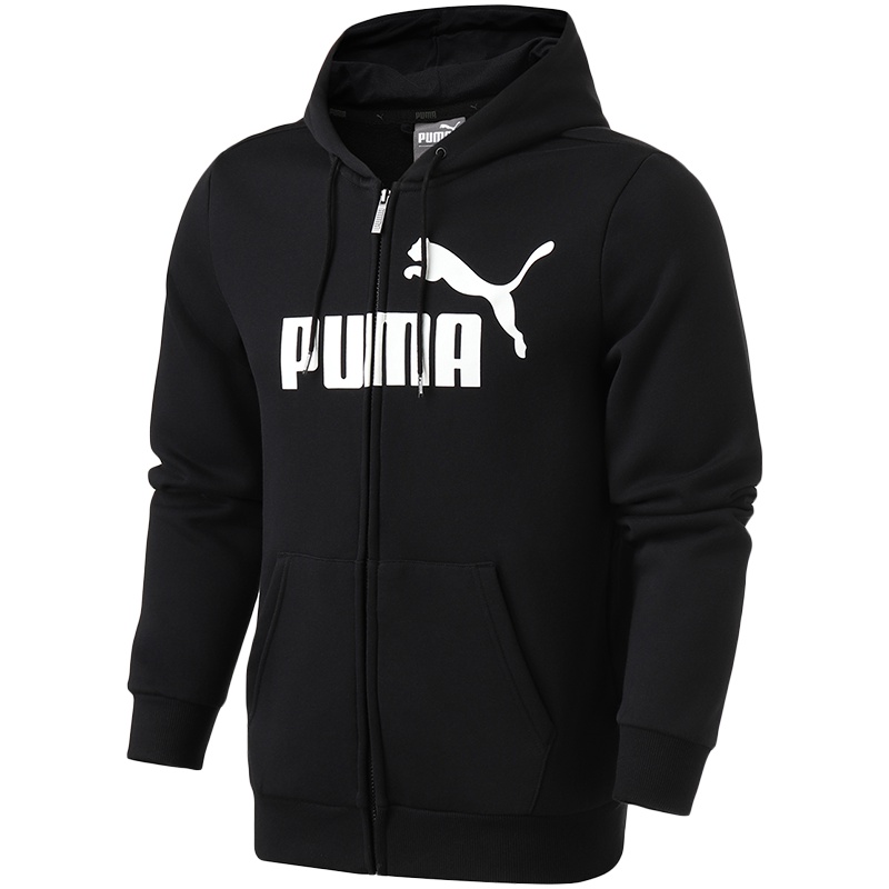 【自营】彪马PUMA男装加绒保暖针织外套休闲卫衣运动服851765 L 85176501黑色