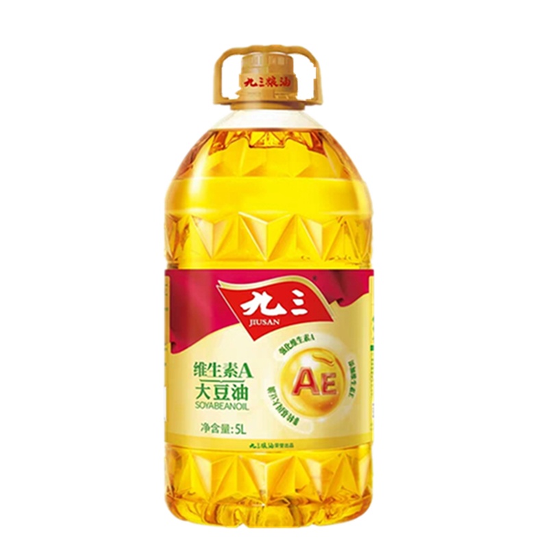 九三维生素A 一级/VA三级大豆油5L大桶非转基因东北大豆油九三食用油绿色食品