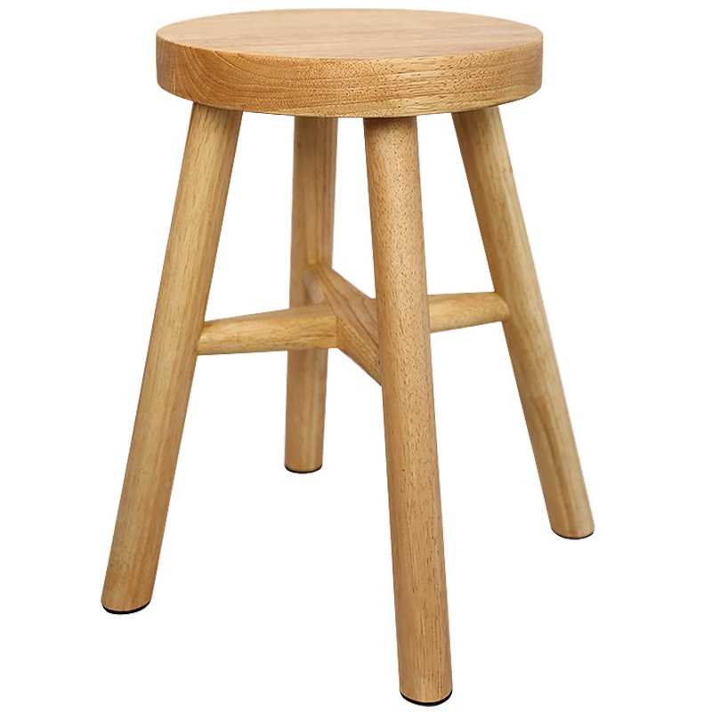 雨龙 北欧新品上新实木矮凳家用圆凳茶几板凳书桌小凳子餐桌餐台椅餐椅