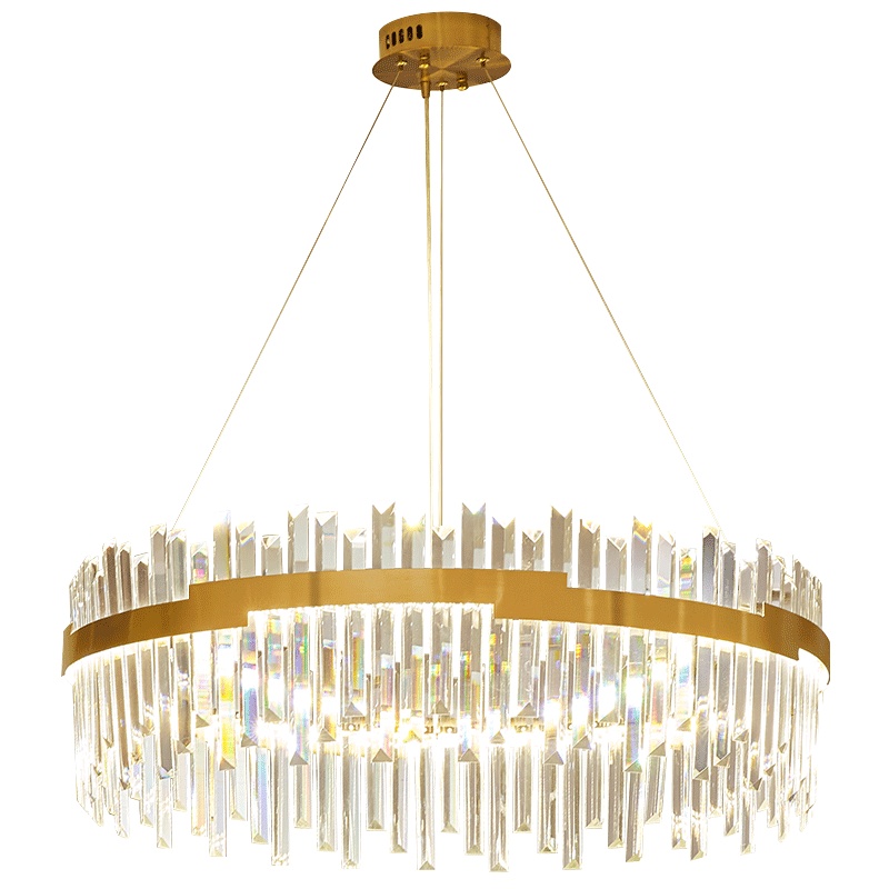 辛羽轻奢水晶吊灯欧式吊灯卧室北欧后现代客厅灯水晶吊灯欧式轻奢现代简约创意个性美式别墅灯具