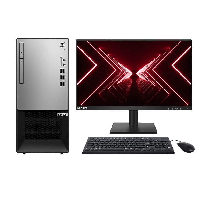 联想M5900D台式电脑 R5-3400/8G/1T/23.8寸显示器 win10