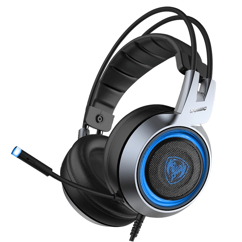 硕美科G951有线头戴式游戏耳机7.1声道USB高音质台式电脑笔记本通用电竞吃鸡听声辨位重低音耳麦音乐带麦克风