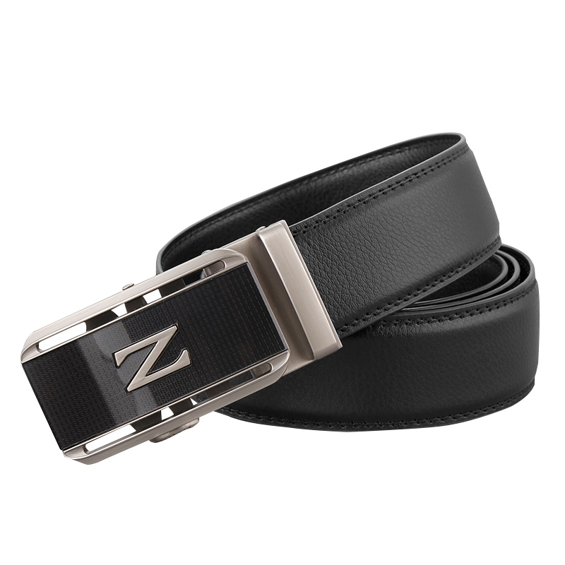 【顺丰配送】送男友生日礼物扣头真皮裤腰带裤带自动扣男式腰带男士休闲皮带