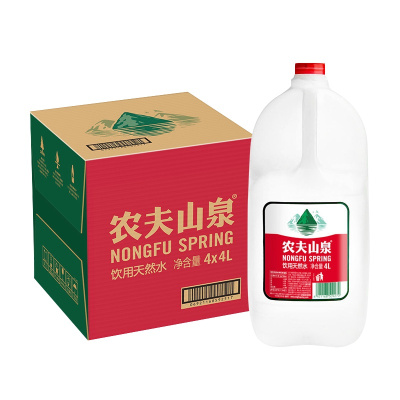 农夫山泉天然水4L*4箱装 家庭用水（新）