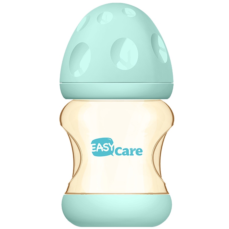 伊斯卡尔(Easy Care)160ml防胀气奶瓶宝宝PPSU奶瓶耐摔宽口断奶神器防呛奶零负压蓝色无手柄