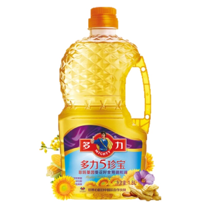 多力5珍宝食用植物调和油1.8L 食用油