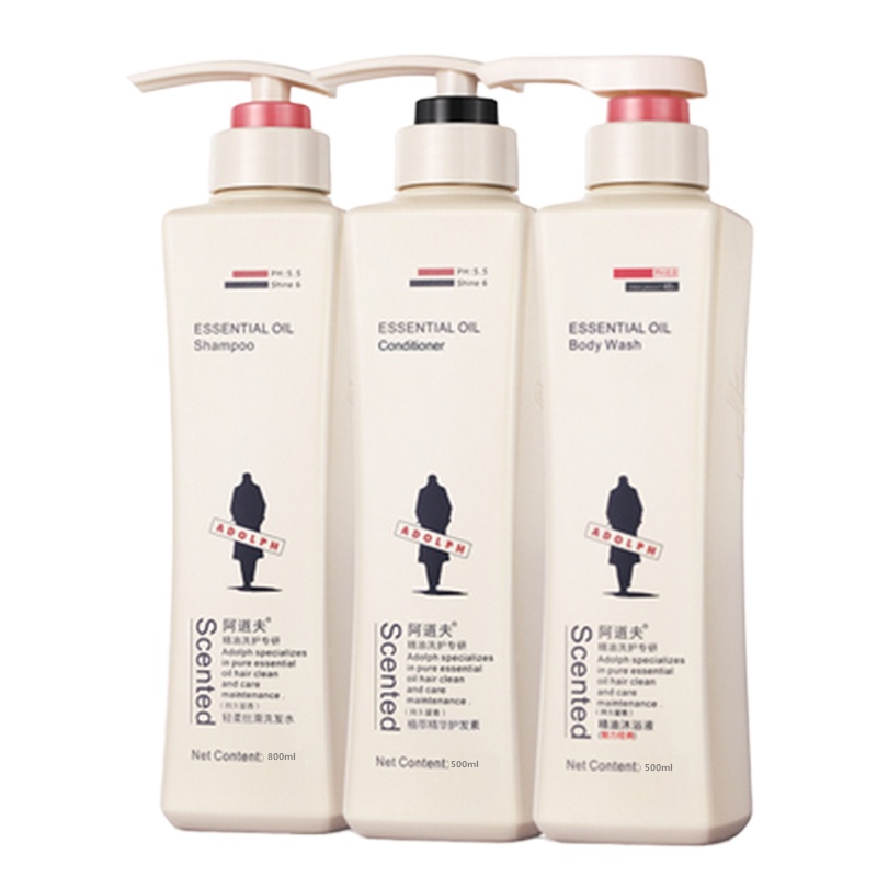 阿道夫精油洗护专研丝滑套装(800g+500g+500g)