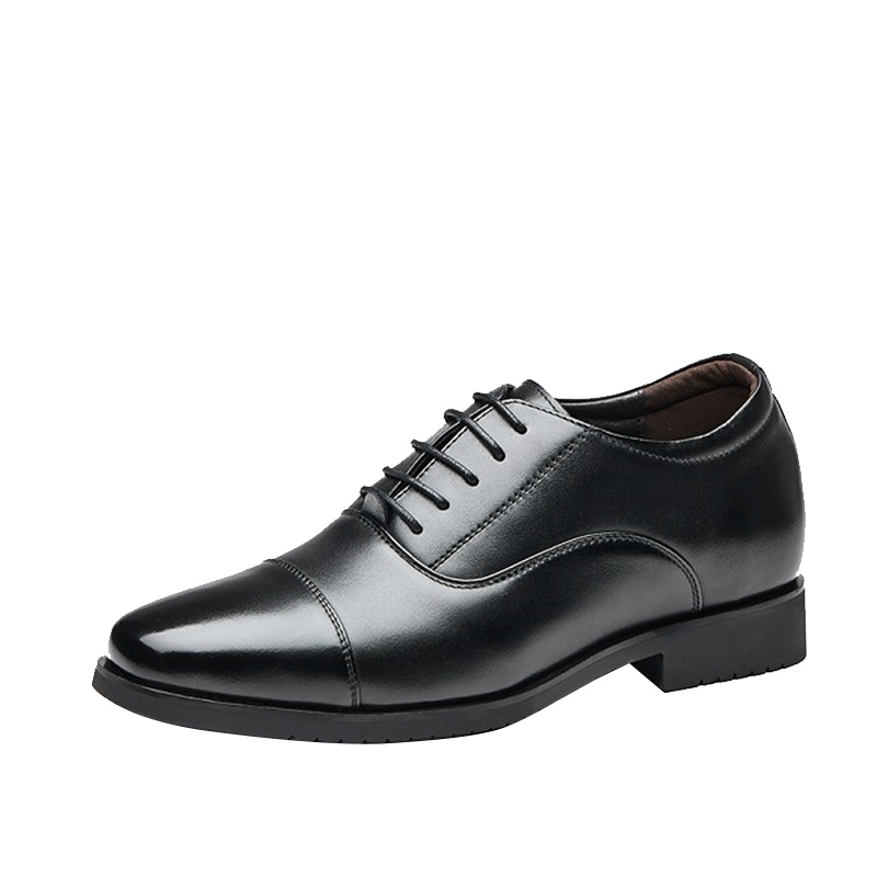 奥康男士系带英伦皮鞋内增高男鞋商务隐形增高方头结婚鞋