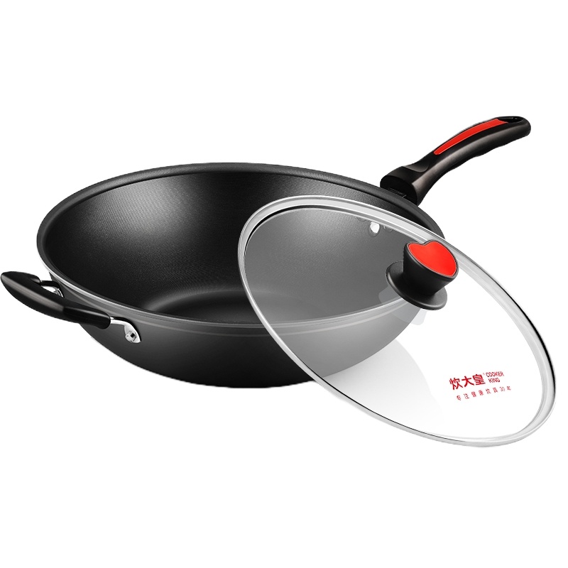 炊大皇(COOKER KING) 炒锅CKN4636BF 无油烟易洁炒锅不粘锅节能复合锅底传热快厨房锅具36cm