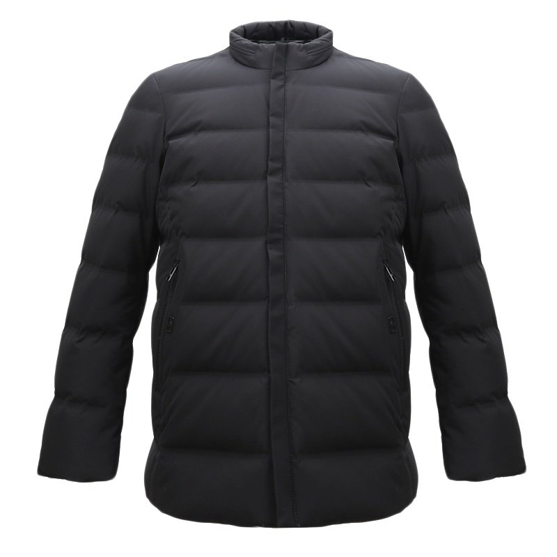 坦博尔2019秋冬新品羽绒服男短款商务休闲立领保暖外套潮 TA18331