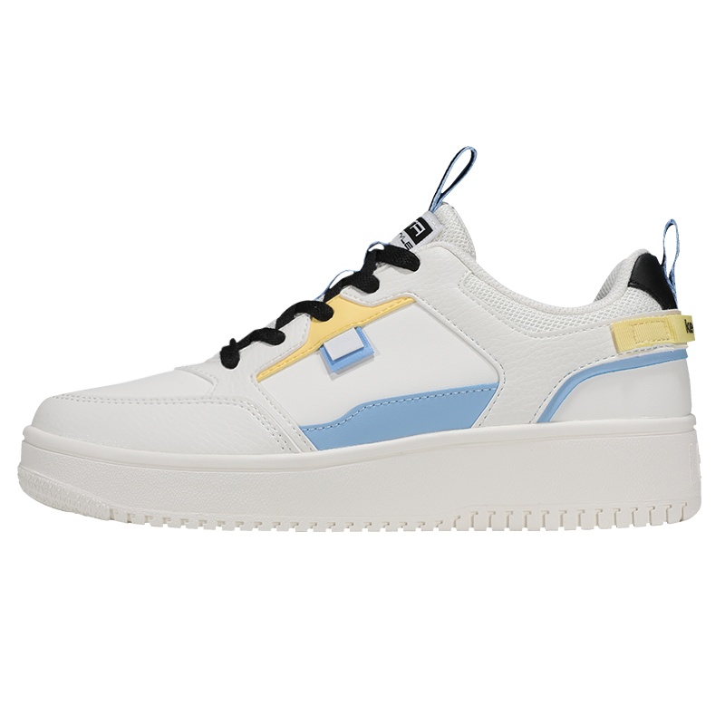 安踏女鞋防水皮面小白鞋2021冬季新款休闲鞋子白色板鞋时尚运动鞋