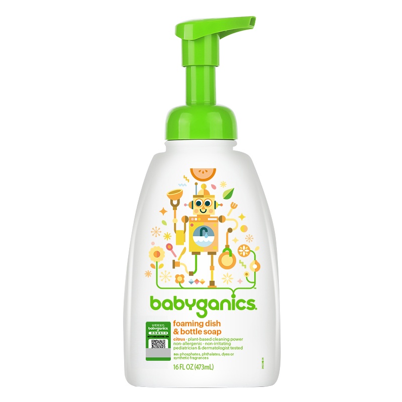 甘尼克宝贝 BabyGanics 奶瓶餐具清洁剂 柑橘香型 473ml/瓶