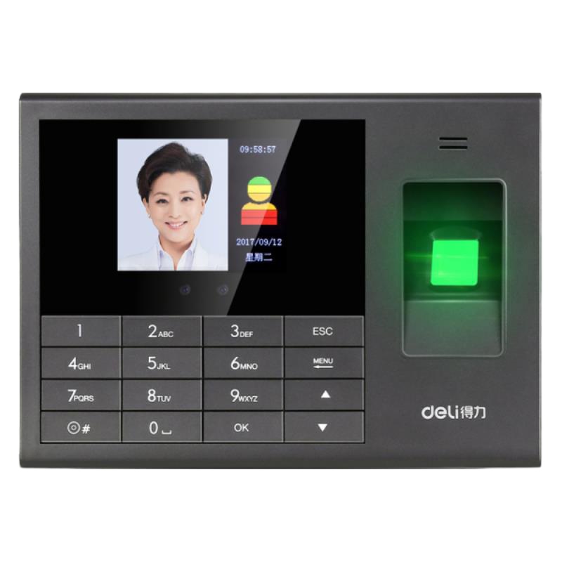 得力(deli)3765人脸指纹考勤机