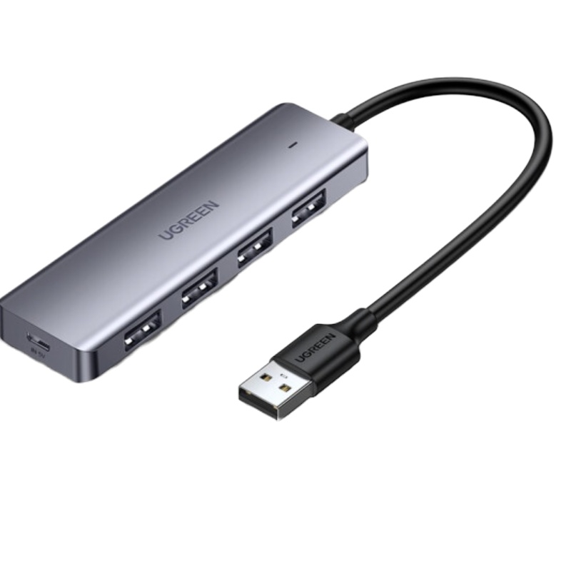 绿联USB3.0分线器 高速4口扩展 HUB集线器 转换器转接头延长线50985