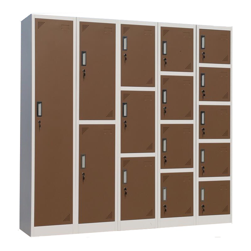 贞合 单门彩色铁皮柜更衣柜带锁储物柜收纳柜存包柜 拆装结构