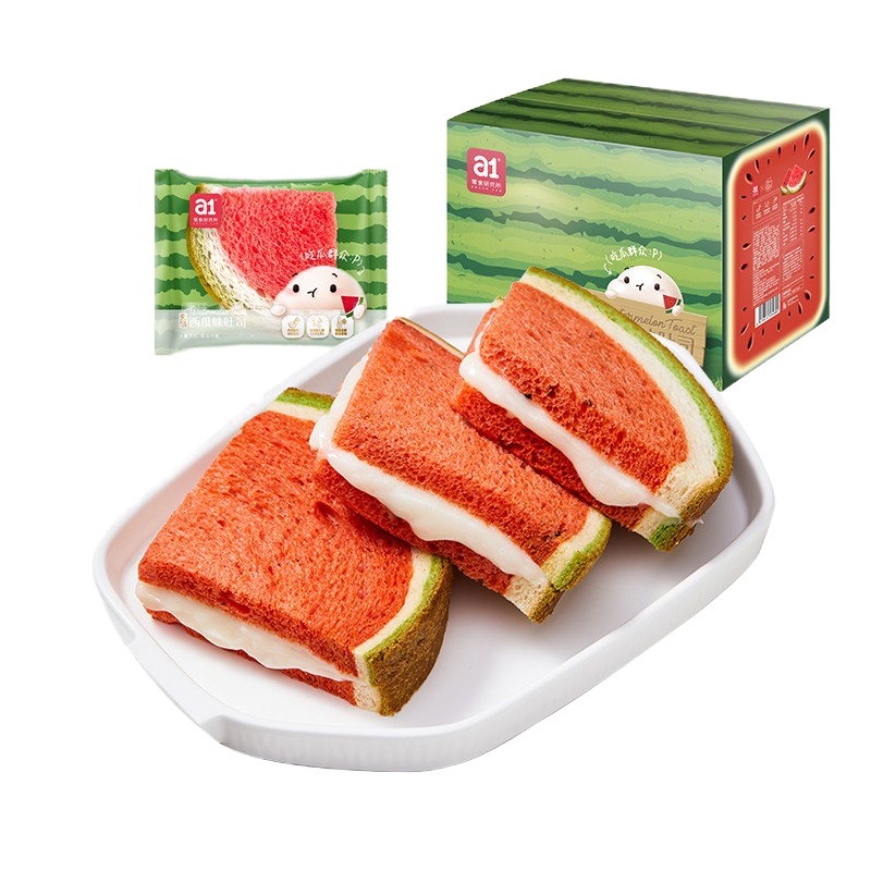a1西瓜吐司面包480g