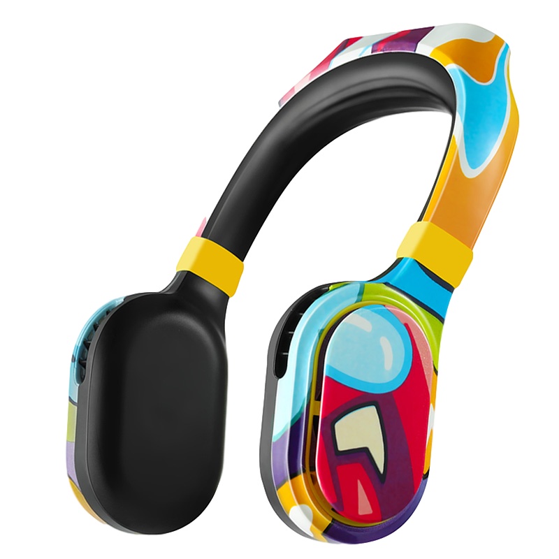 生活元素挂脖电风扇usb无叶手持充电便携式懒人随身学生宿舍迷你