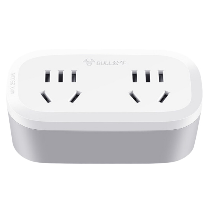 公牛(BULL)一转二插座/转换插头/电源转换器 2位无线转换插座 GN-903 (单位:件)