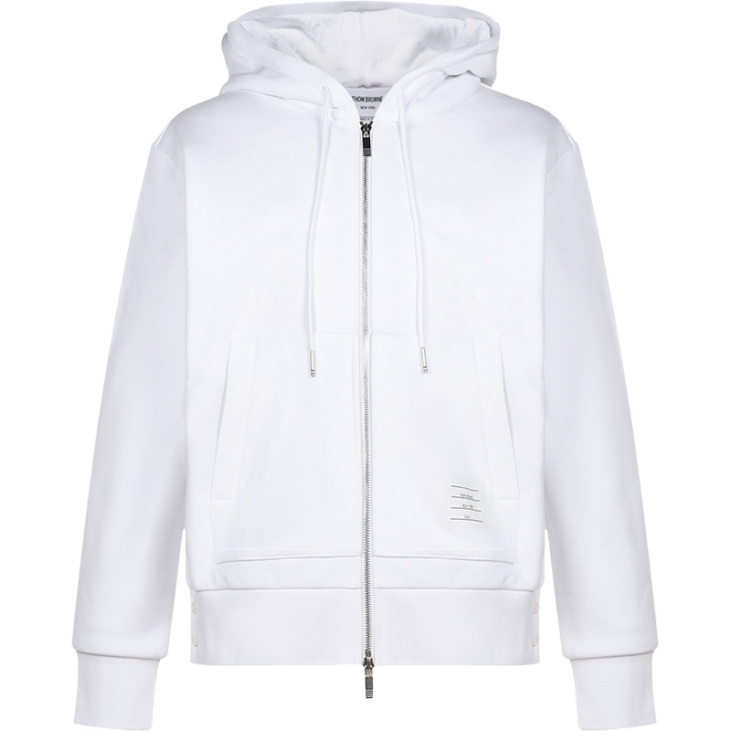 THOM BROWNE 汤姆·布朗 男士棉质连帽运动外套 MJT153A 03377