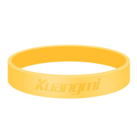 狂迷硅胶发光夜光腕带橙色运动手环