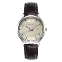 精工（SEIKO）石英表 男 商务休闲皮带男士石英表SGEH83J1
